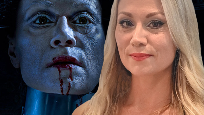 Rinnat paljaana sähkötuolissa! Rohkeasti poseeraava Anna Eriksson, 45, perustelee rajua